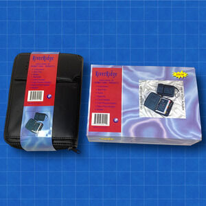 Vintage NEW River Ridge Personal Organizer Calculator Cell Phone Holder Black